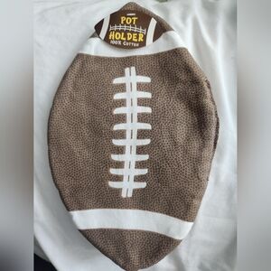 NWT Brown Football-shaped Pot Holder by Ritz